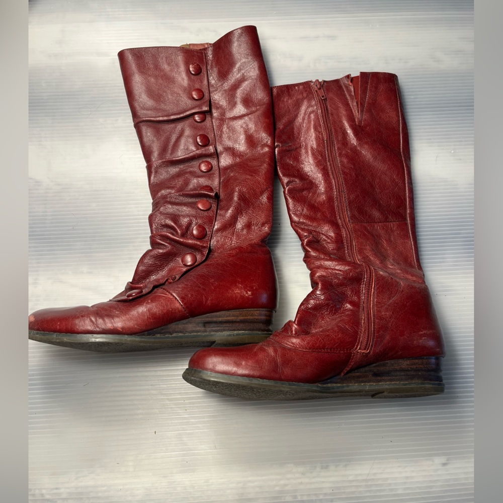 Vintage Miz Mooz Oxblood Red Leather Boots